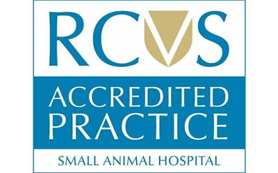 We have been awarded Veterinary Hospital Accreditation