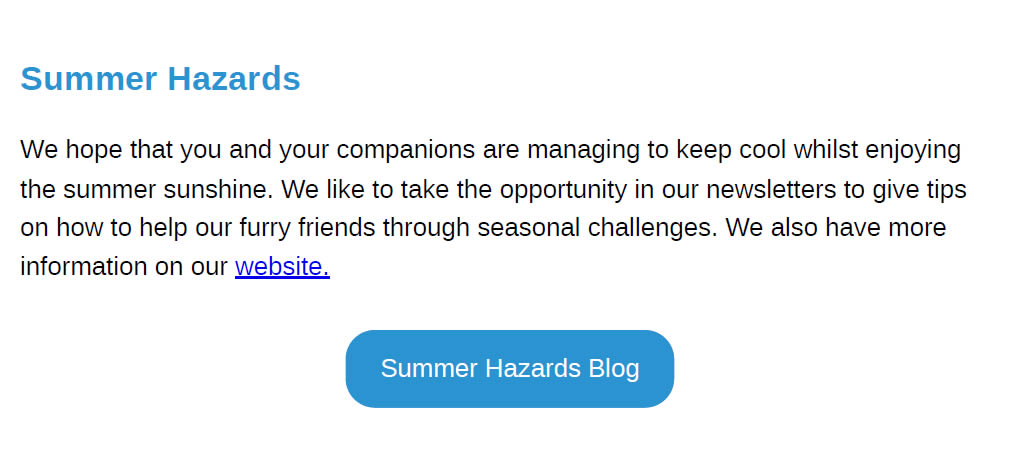 Summer Newsletter Prospect House Vets