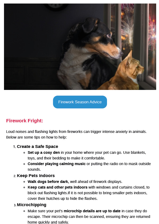 Autumn Newsletter Prospect House Vets